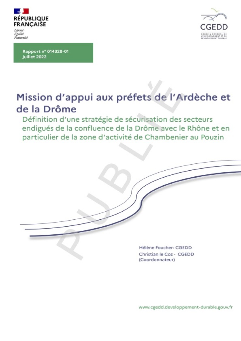 [Publication] Définition d’une stratégie de sécurisation des secteurs endigués de la confluence de la Drôme avec le Rhône et en particulier de la zone d’activité de Chambenier au Pouzin