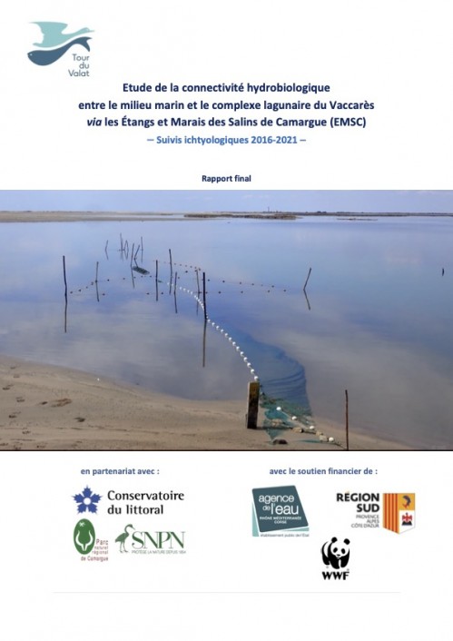 [Publication] Etude de la connectivité hydrobiologique entre le milieu marin et le complexe lagunaire du Vaccarès via les étangs et marais des salins de Camargue, suivis ichtyologiques 2016-2021