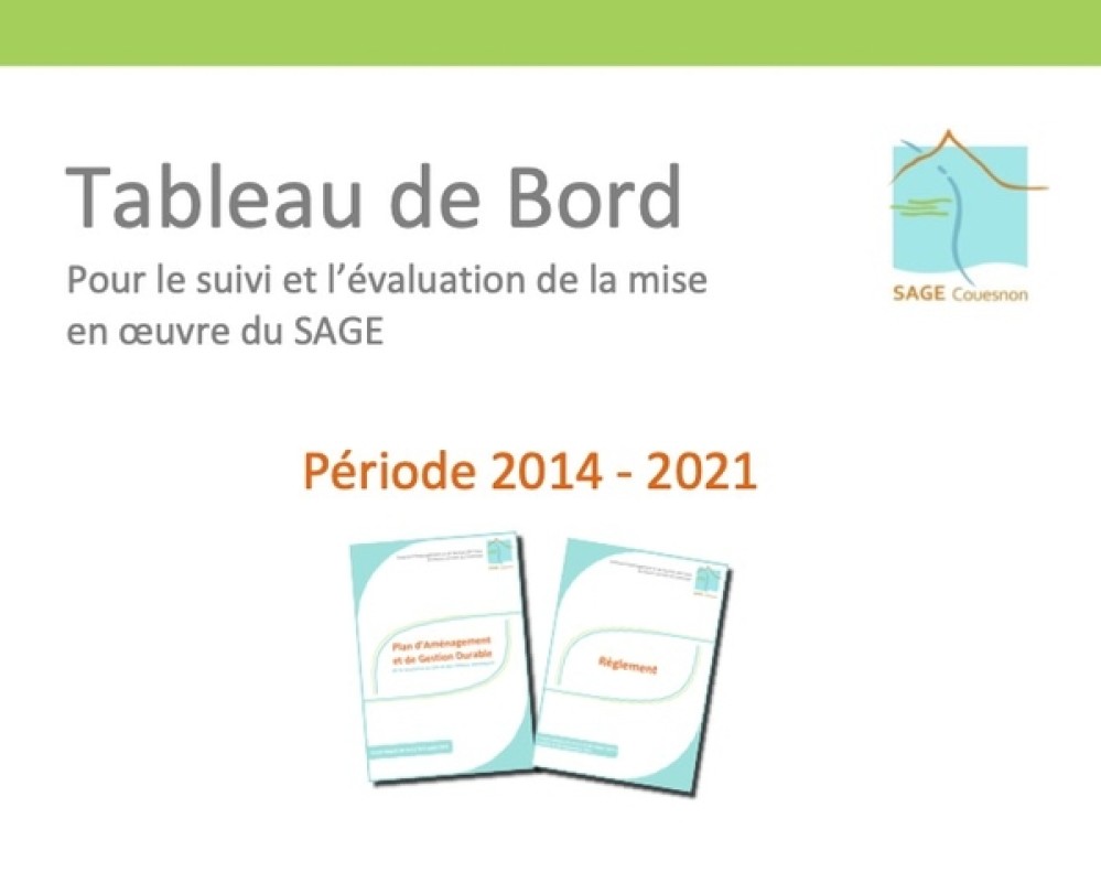 [Publication] Tableau de bord du Sage Couesnon 2014-2021