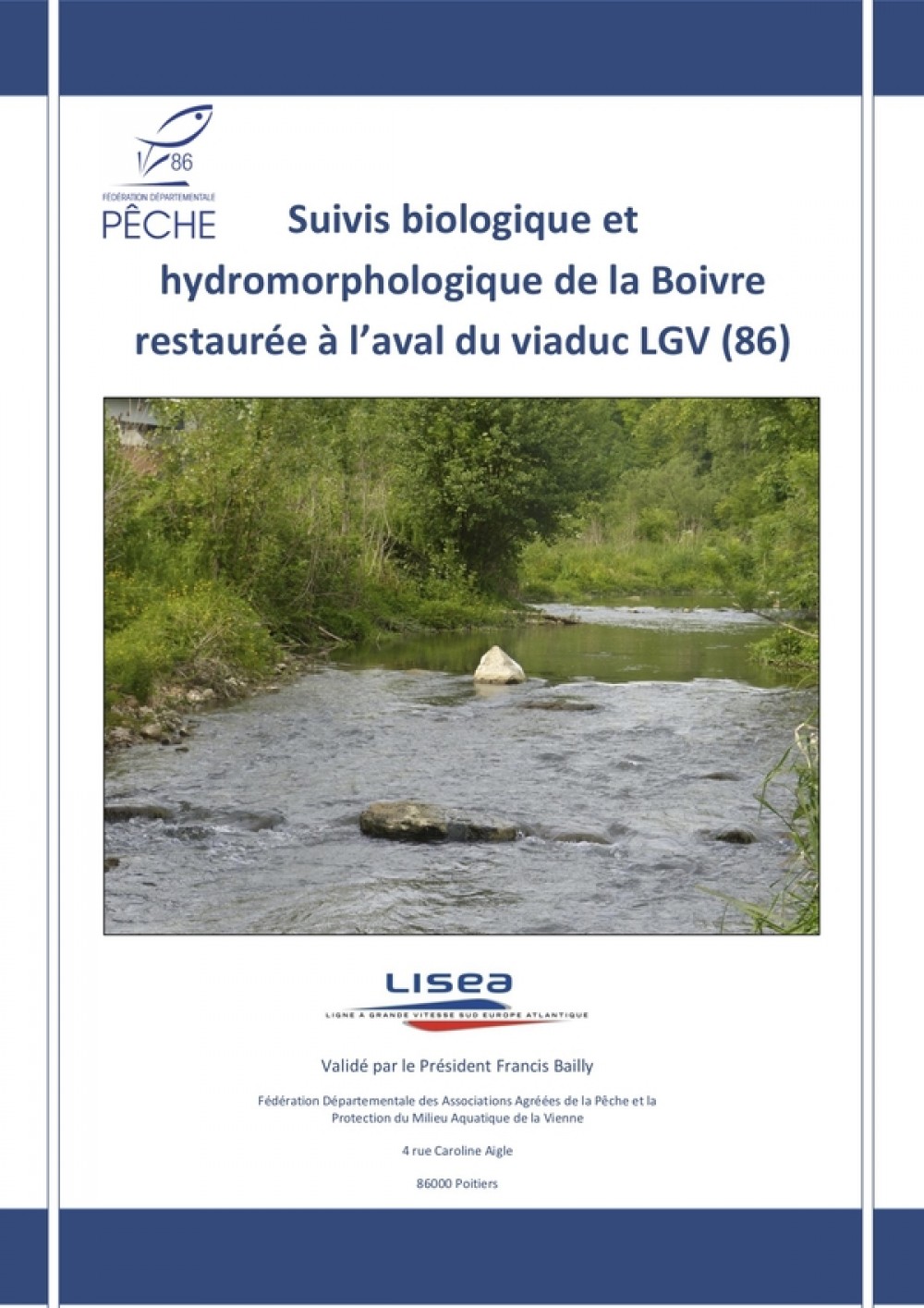 [Publication] Suivis biologique et hydromorphologique de la Boivre restaurée à l'aval du viaduc LGV