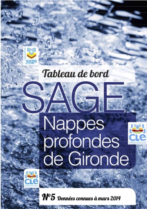 [Publication] Tableau de bord du SAGE Nappes profondes de Gironde - SIGES Aquitaine