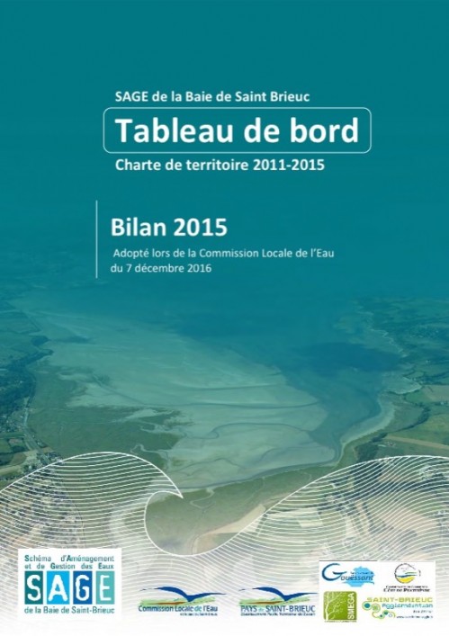 [Publication] Sage baie de Saint-Brieuc - Tableau de bord - bilan 2015