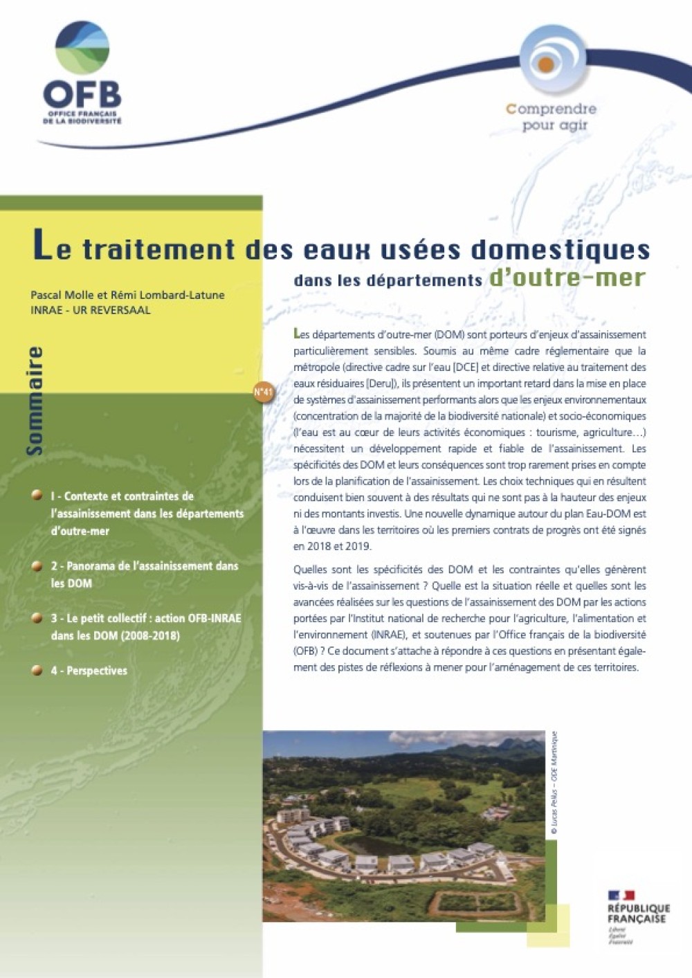 [Publication] Le traitement des eaux usées domestiques dans les départements d'outre-mer